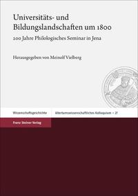 Vorderes Coverbild Universitäts- und Bildungslandschaften um 1800