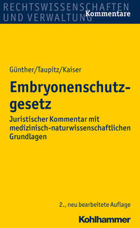 Vorderes Coverbild Embryonenschutzgesetz