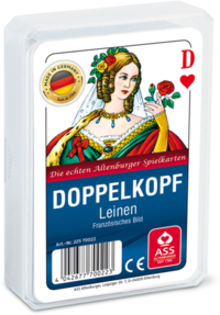 Vorderes Coverbild Doppelkopf Leinenprägung, französisches Bild