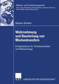 Vorderes Coverbild Wahrnehmung und Beurteilung von Markentransfers
