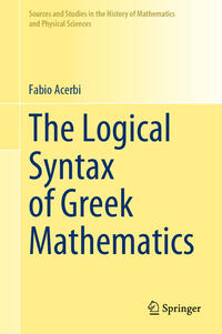 Vorderes Coverbild The Logical Syntax of Greek Mathematics