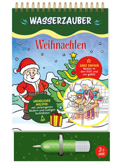 Vorderes Coverbild Weihnachten Wasserzauber Malbuch
