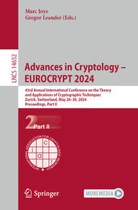 Vorderes Coverbild Advances in Cryptology – EUROCRYPT 2024