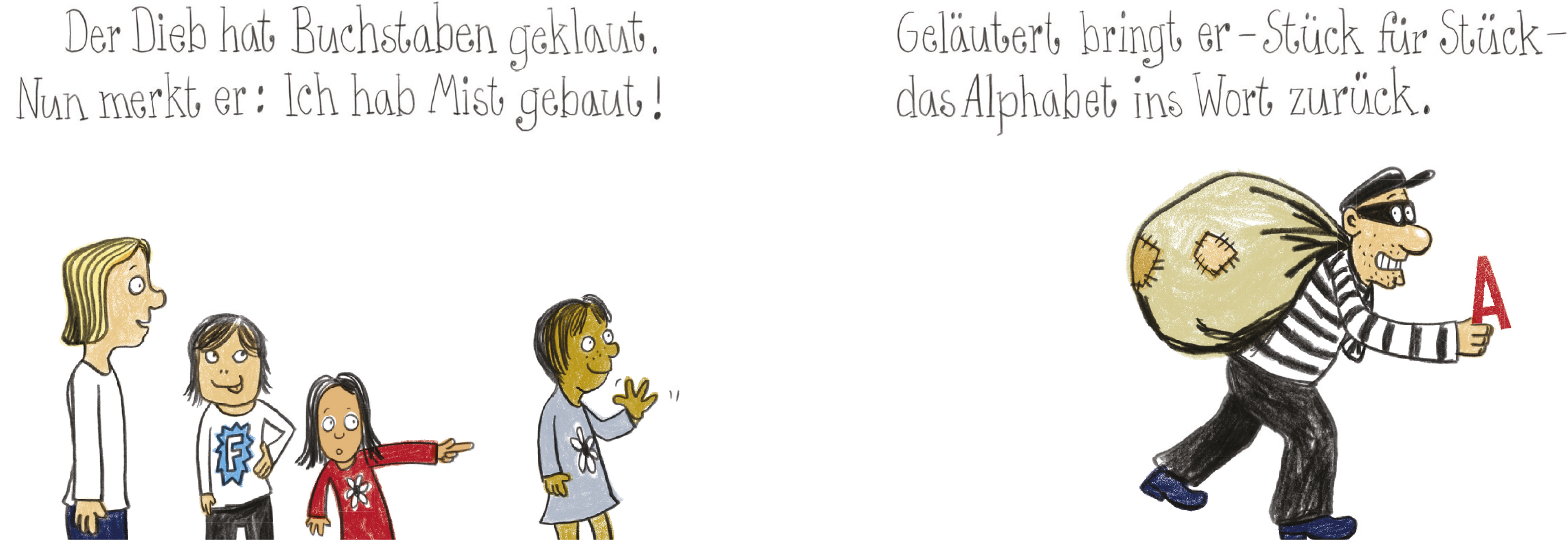 Beispielinhalt (Bild) K(l)eine Bewegung, Dieb!