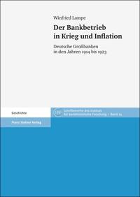 Vorderes Coverbild Der Bankbetrieb in Krieg und Inflation