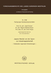 Vorderes Coverbild Japans Wandel von der Agrar- zur Industriegesellschaft