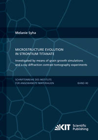 Vorderes Coverbild Microstructure evolution in strontium titanate Investigated by means of grain growth simulations and x-ray diffraction contrast tomography experiments
