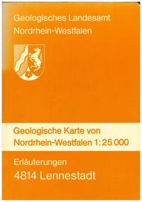 Vorderes Coverbild Geologische Karten von Nordrhein-Westfalen 1:25000 / Lennestadt