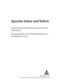 Vorderes Coverbild Sprache leben und lieben