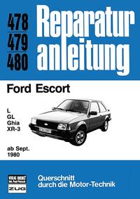 Vorderes Coverbild Ford Escort L / GL / Ghia / XR-3 ab Sept. 1980