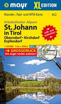 Vorderes Coverbild Mayr Wanderkarte Kitzbüheler Alpen, St. Johann in Tirol XL, Oberndorf, Kirchdorf, Erpfendorf 1:25.000