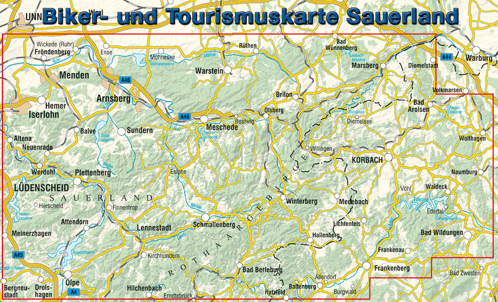 Rückseitencover Sauerland - Waldecker Land