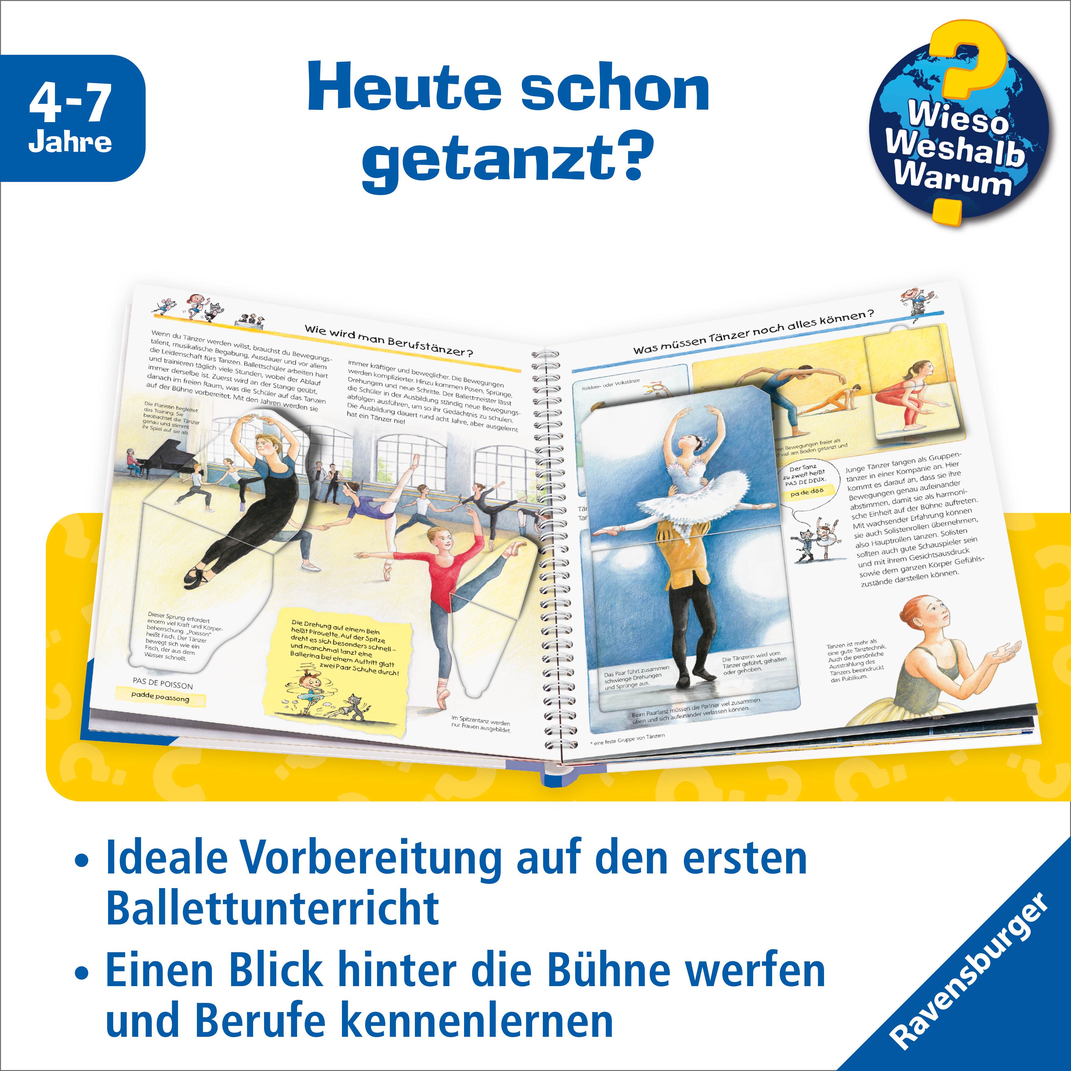 Beispielinhalt (Bild) Wieso? Weshalb? Warum? Band 54 - Komm mit ins Ballett