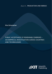 Vorderes Coverbild Public acceptance of renewable energies – an empirical investigation across countries and technologies