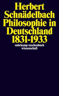 Vorderes Coverbild Philosophie in Deutschland 1831–1933