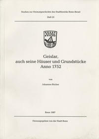 Vorderes Coverbild Geislar, auch seine Häuser und Grundstücke Anno 1752