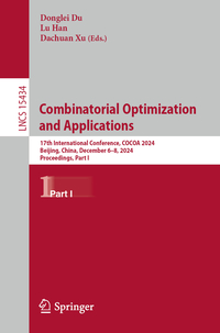 Vorderes Coverbild Combinatorial Optimization and Applications