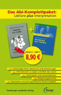 Vorderes Coverbild Iphigenie auf Tauris von Johann Wolfgang von Goethe – Lektüre plus Interpretation