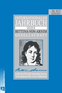 Vorderes Coverbild Internationales Jahrbuch der Bettina-von-Arnim-Gesellschaft