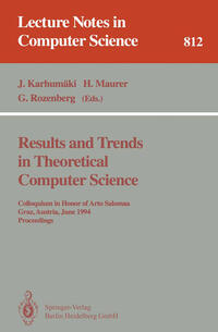 Vorderes Coverbild Results and Trends in Theoretical Computer Science