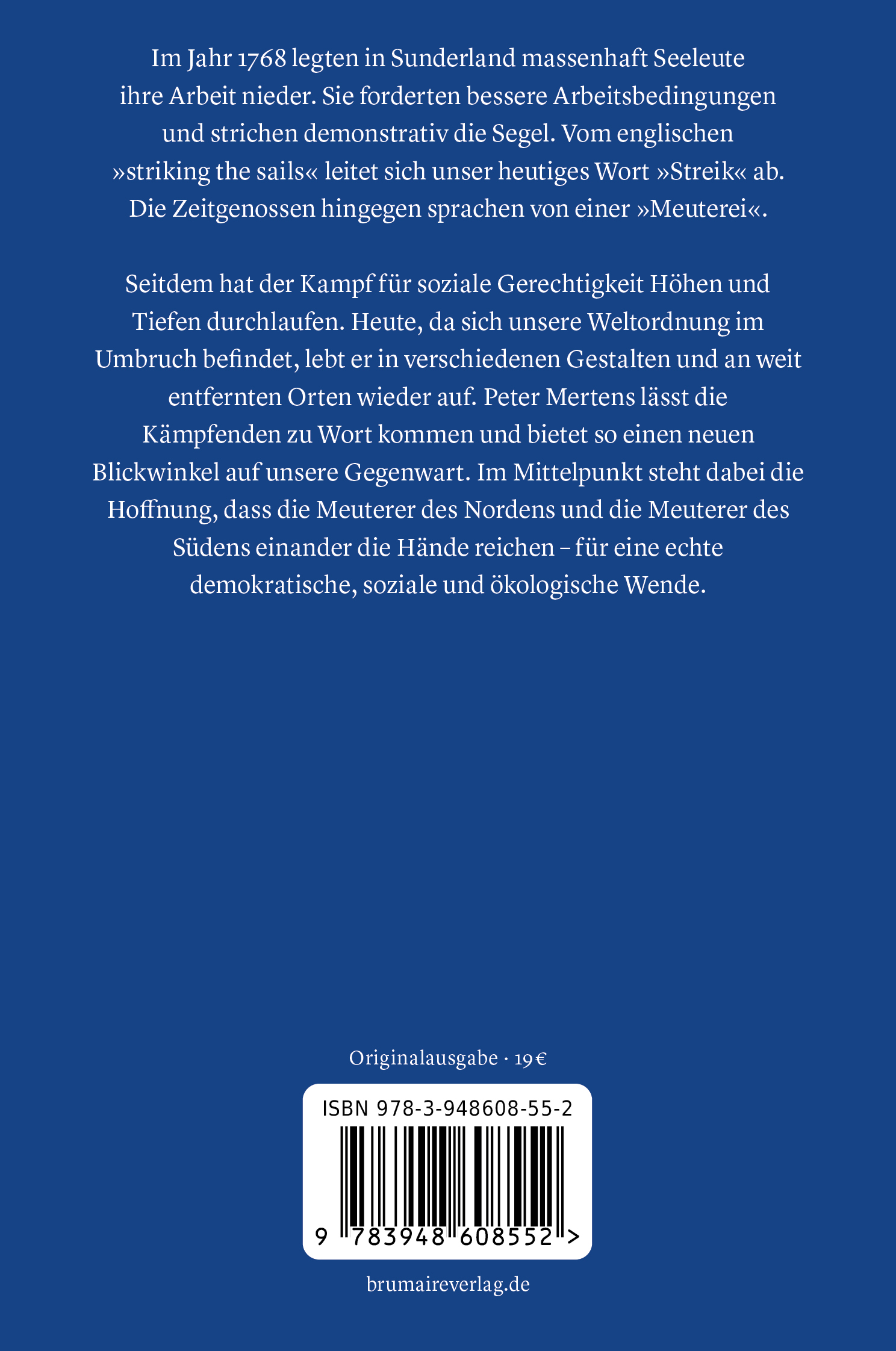 Rückseitencover Meuterei