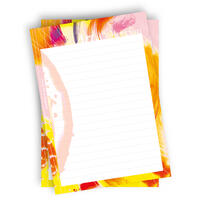 Vorderes Coverbild Notizblock-Set DIN A5. 2 Notizblöcke 50 Seiten pro Block im A5-Format mit farbenfrohen Design aus der Art.Collection von Stay Inspired