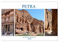 Vorderes Coverbild PETRA, die legendäre Nabatäerstadt (Wandkalender 2025 DIN A2 quer), CALVENDO Monatskalender