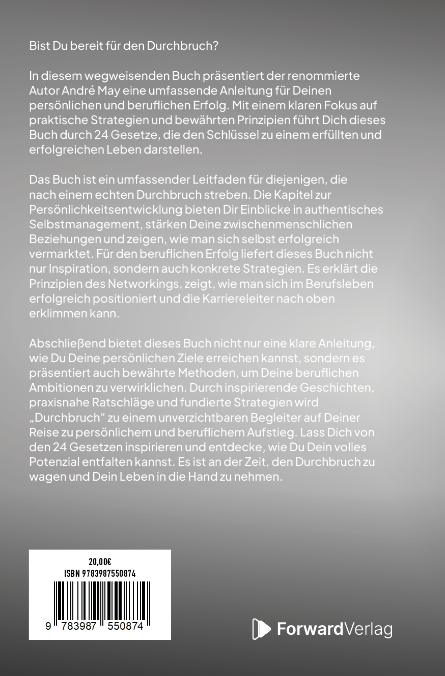 Rückseitencover Durchbruch