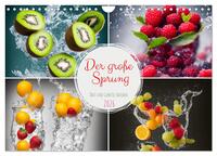 Vorderes Coverbild Der große Sprung - Obst und Gemüse tauchen (Wandkalender 2026 DIN A4 quer), CALVENDO Monatskalender