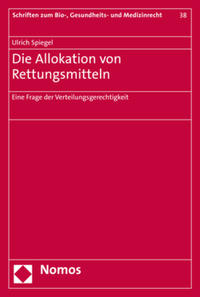 Vorderes Coverbild Die Allokation von Rettungsmitteln