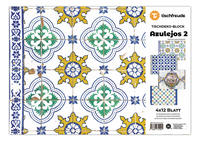 Vorderes Coverbild AZULEJOS 2, Tischdeko-Block, 4 x 12 Blatt
