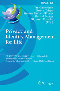 Vorderes Coverbild Privacy and Identity Management for Life