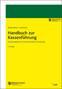 Vorderes Coverbild Handbuch zur Kassenführung