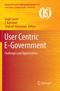 Vorderes Coverbild User Centric E-Government