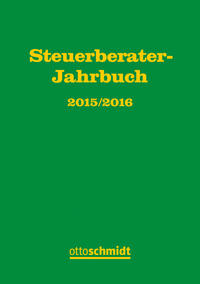 Vorderes Coverbild Steuerberater-Jahrbuch 2015/2016