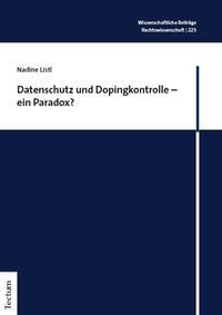 Vorderes Coverbild Datenschutz und Dopingkontrolle – ein Paradox?