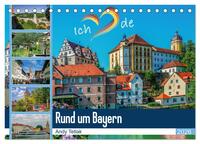 Vorderes Coverbild Rund um Bayern (Tischkalender 2026 DIN A5 quer), CALVENDO Monatskalender