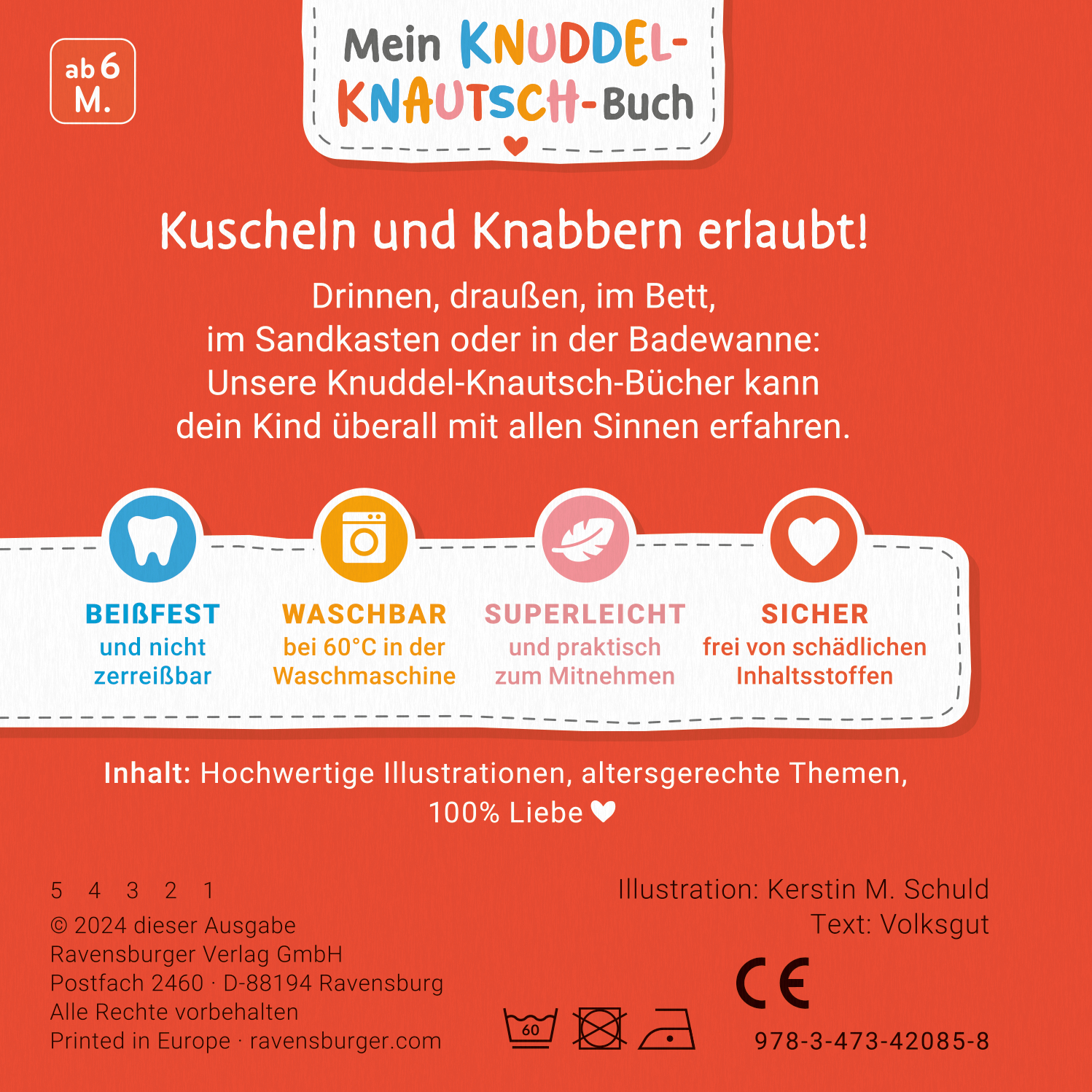 Rückseitencover Mein Knuddel-Knautsch-Buch - Meine ersten Fingerspiele