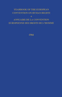 Vorderes Coverbild Yearbook of the European Convention on Human Right/Annuaire de la Convention Europeenne des Droits de L’Homme