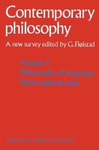 Vorderes Coverbild Tome 1 Philosophie du langage, Logique philosophique / Volume 1 Philosophy of language, Philosophical logic
