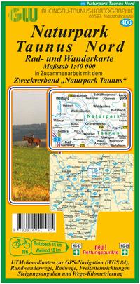 Vorderes Coverbild 406 Naturpark Taunus Nord mit Retungspunkten