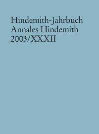 Vorderes Coverbild Hindemith-Jahrbuch