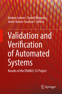 Vorderes Coverbild Validation and Verification of Automated Systems