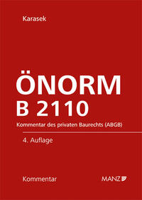 Vorderes Coverbild ÖNORM B 2110