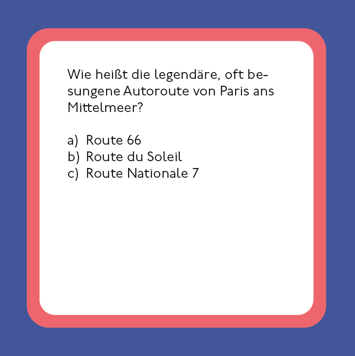 Beispielinhalt (Bild) Das Frankreich-Quiz