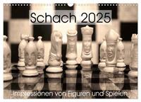 Vorderes Coverbild Schach 2025. Impressionen von Figuren und Spielen (Wandkalender 2025 DIN A3 quer), CALVENDO Monatskalender