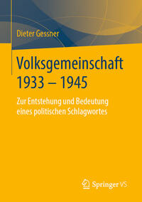 Vorderes Coverbild Volksgemeinschaft 1933 - 1945