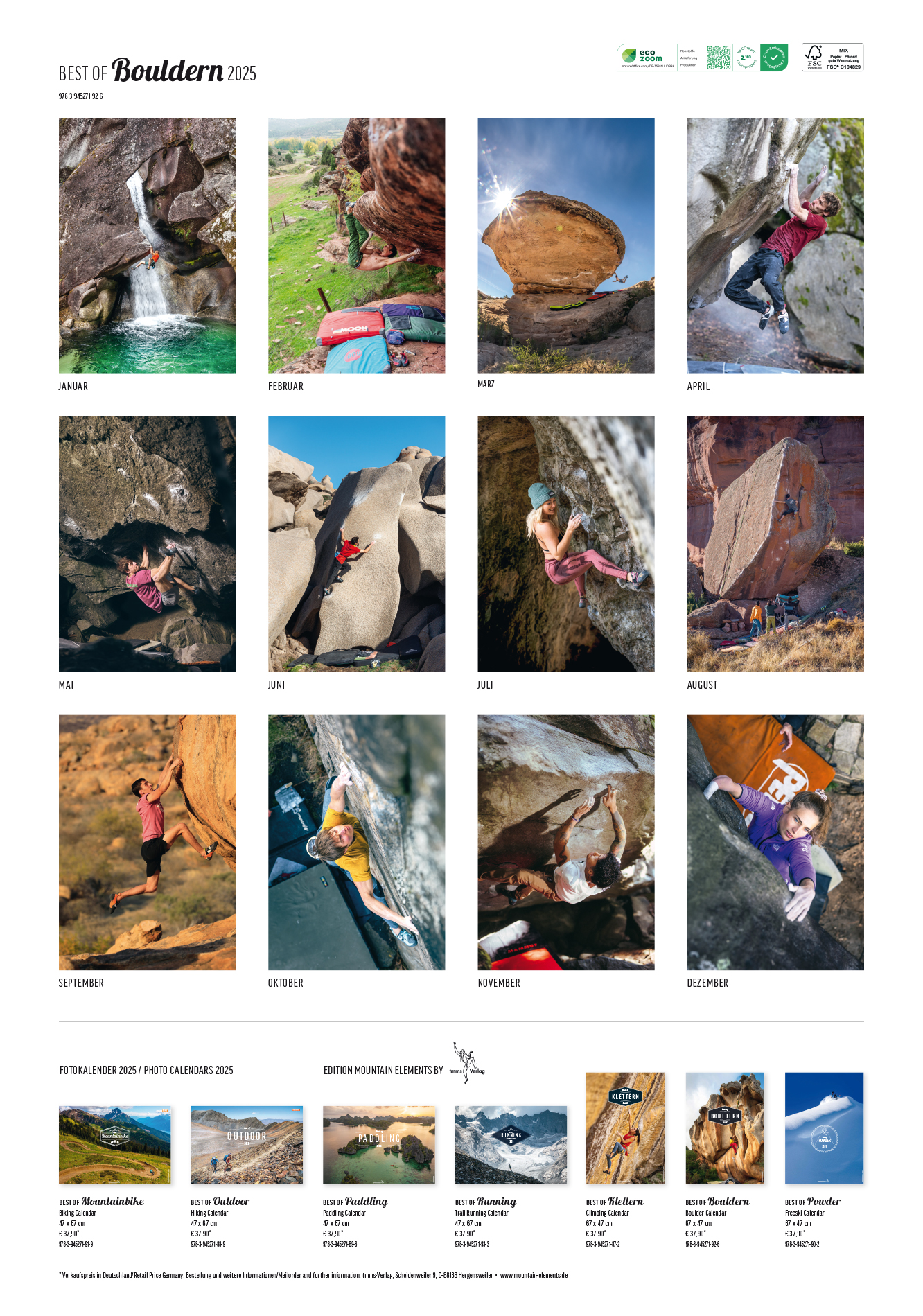 Rückseitencover Best of Bouldern 2025
