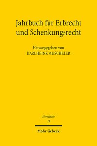 Vorderes Coverbild Jahrbuch für Erbrecht und Schenkungsrecht