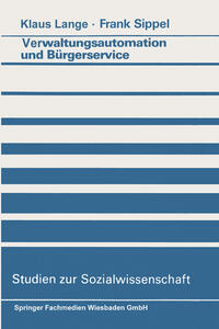 Vorderes Coverbild Verwaltungsautomation und Bürgerservice